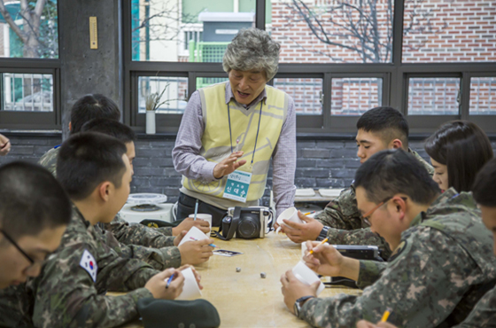 2015 인생나눔교실 군부대 멘토링 활동 모습