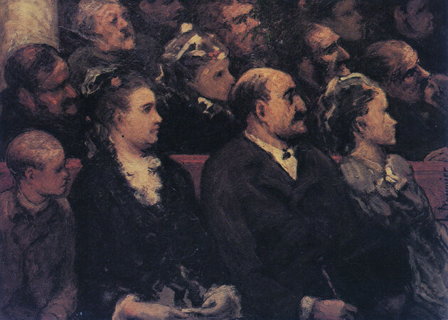 <프랑스 극장(French Theater)>(1857) ⓒ오노레 도미에(Honoré Daumier)