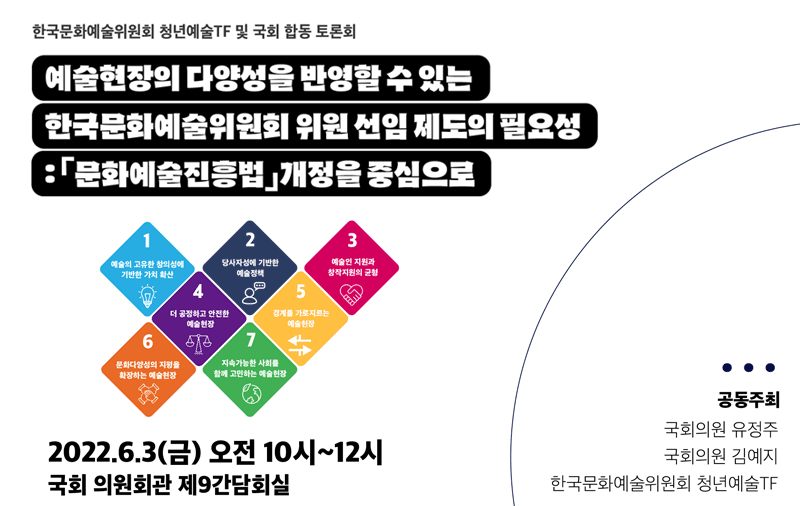 한국문화예술위원회, 위원 구성의 다양성 제고 위한 방안 토론