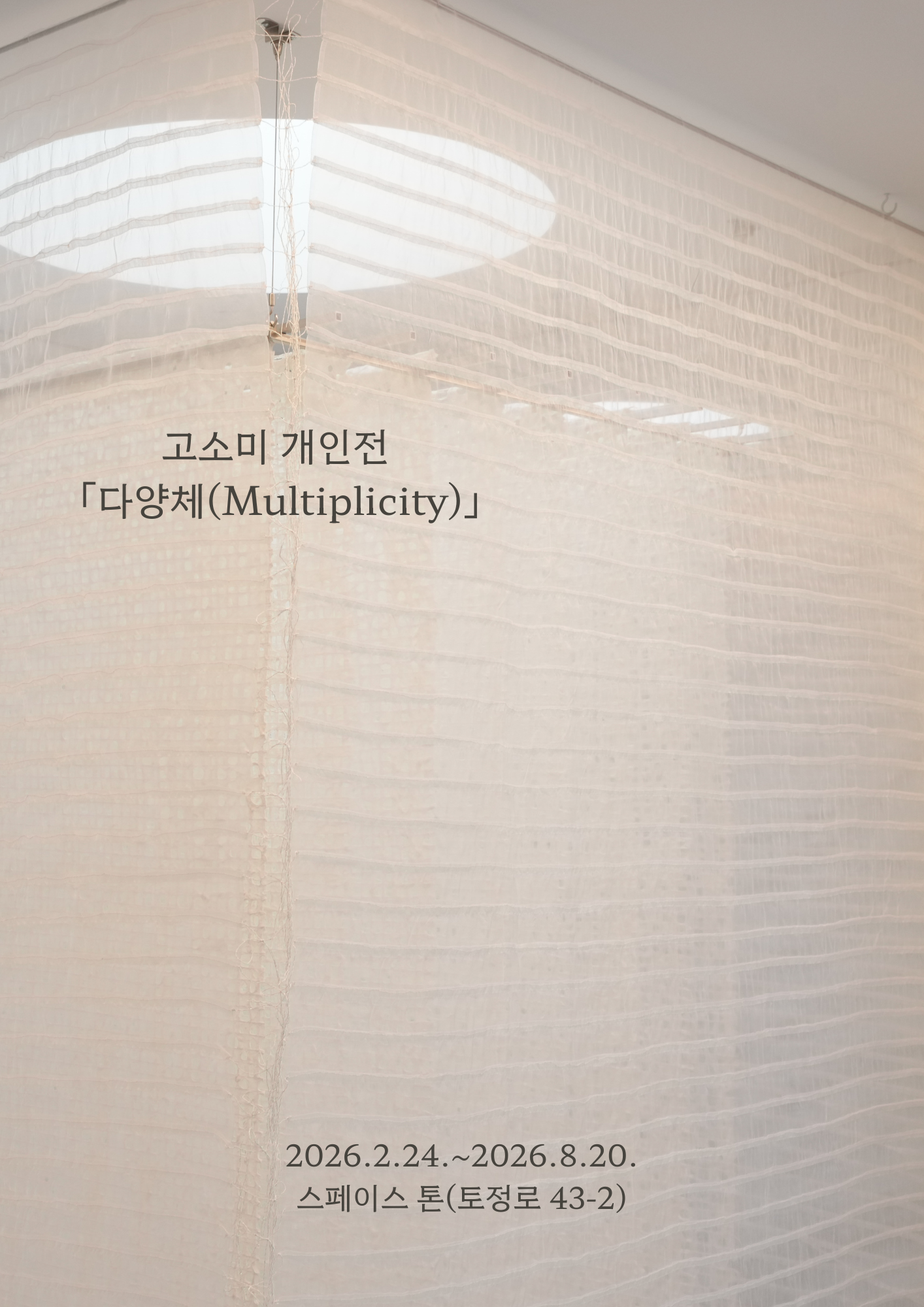 고소미 개인전: 다양체(Multiplicity) 이미지