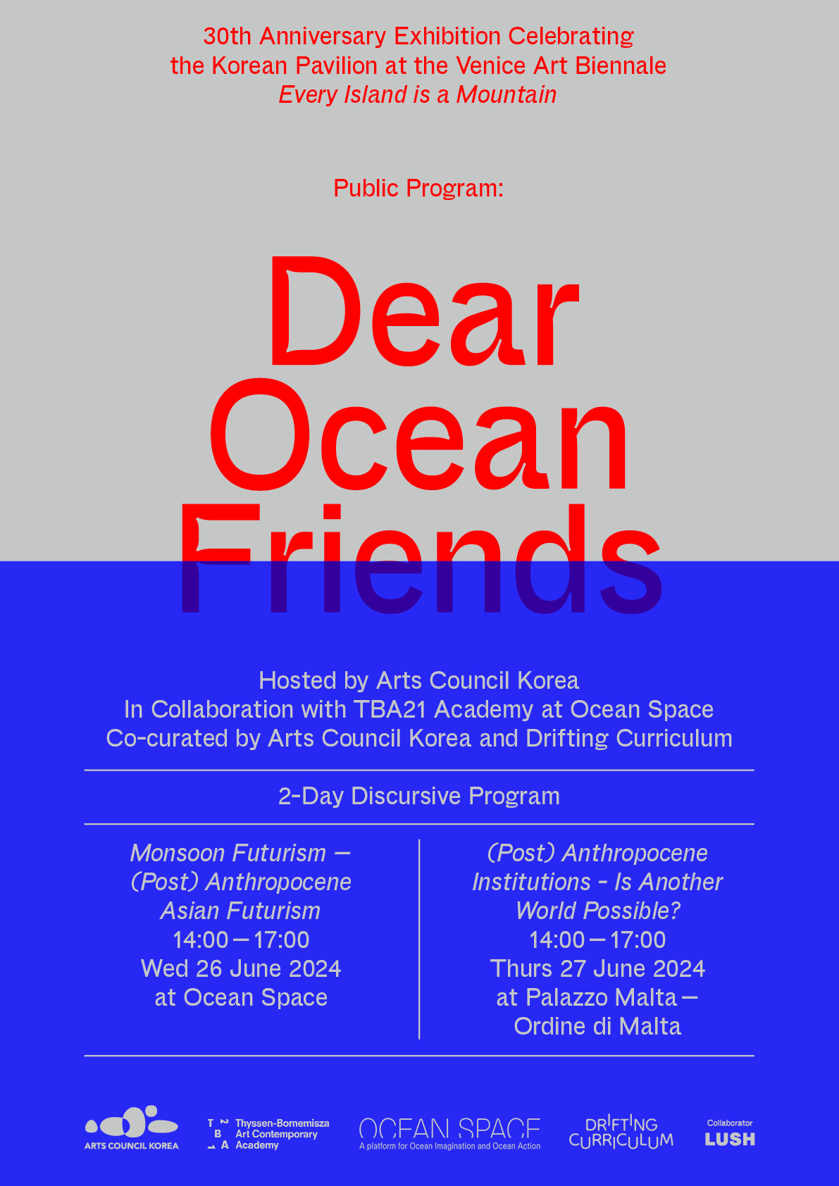 Dear Ocean Friends Poster