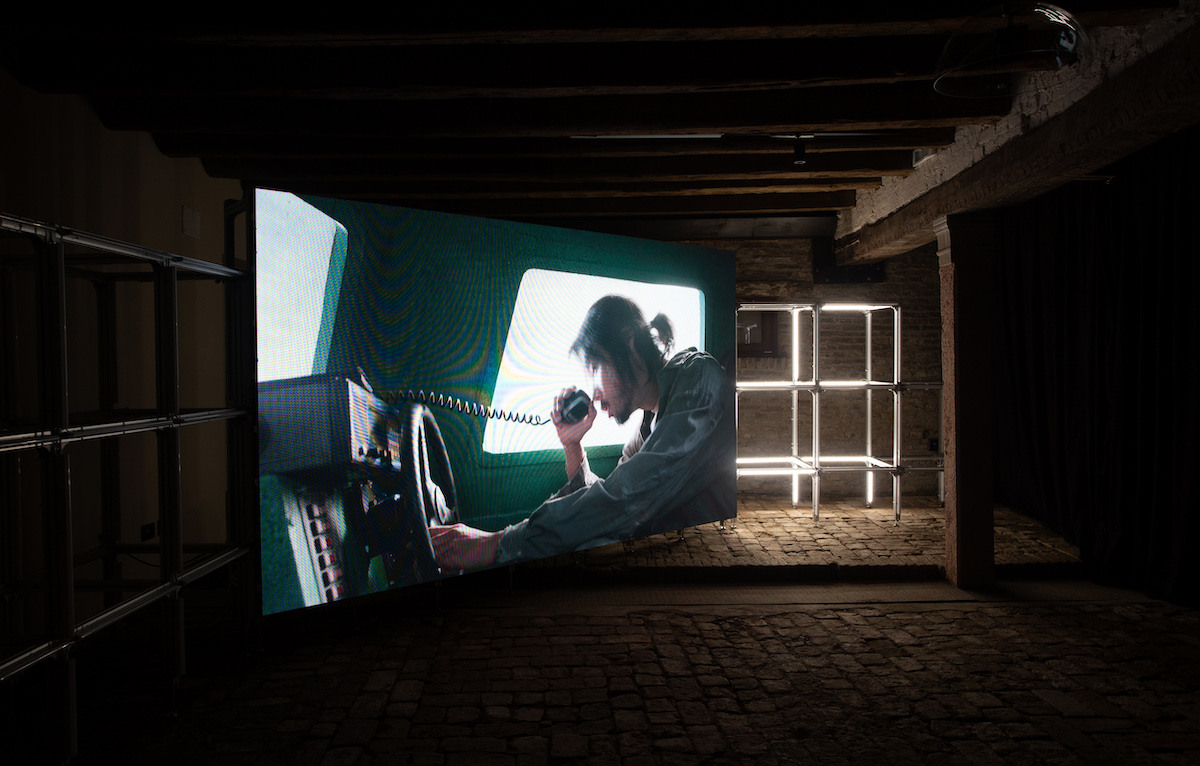 Moon Kyungwon & Jeon Joonho,
                  News from nowhere: Eclipse, 2022, single-channel video
                  installation, 17 min. 5 sec. Provided by Bf. photograph by
                  Hyunjung Kwon.